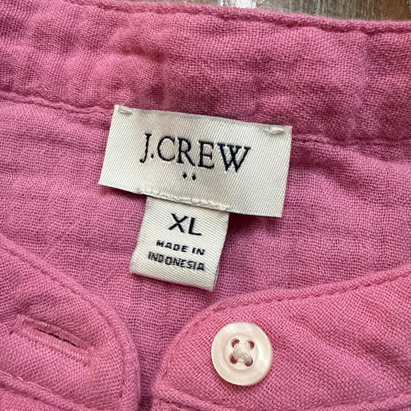 J Crew Pink Gauze Short Sleeve Tee XL - Picture 7 of 10